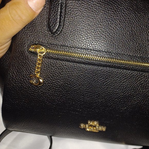 MEDIUM BLACK COACH HANDBAG - Picture 5 of 5